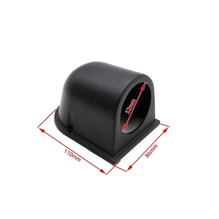 52mm Universal Single Hole Gauge Mount Pod – Black