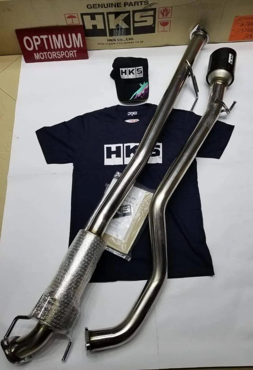 HKS Legamax Exhaust Hilux Revo/Rocco 2016–2024 | Carbon Twin Tip