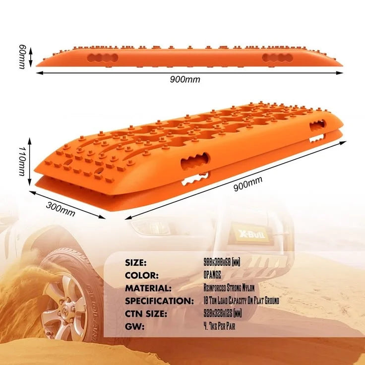 Off-Road Recovery Track Boards – Heavy Duty Sand & Mud Traction Mats