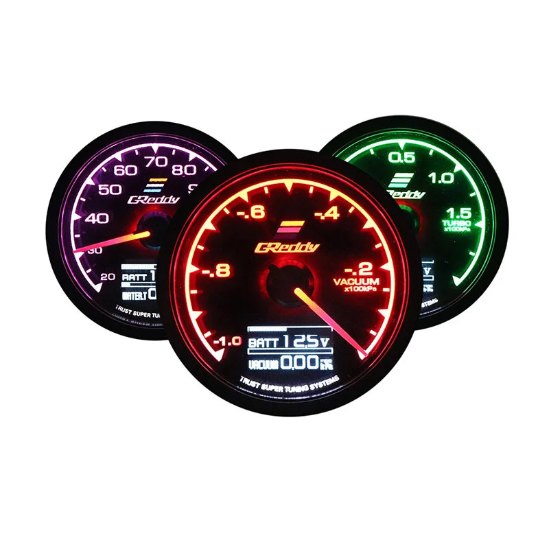 Greddy Turbo Boost Gauge 52mm – Digital LCD (7 Color Display)