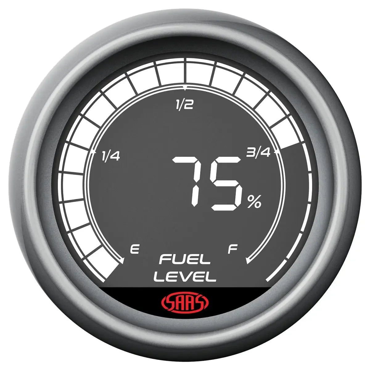 2" 52mm LED Fuel Level Gauge – 12V Aluminum Alloy